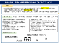 11（青南幼　３歳児、５歳児　テーマ：自然との関わり）令和６年度　とうきょうすくわくプログラム12園の取組.pdfの1ページ目のサムネイル